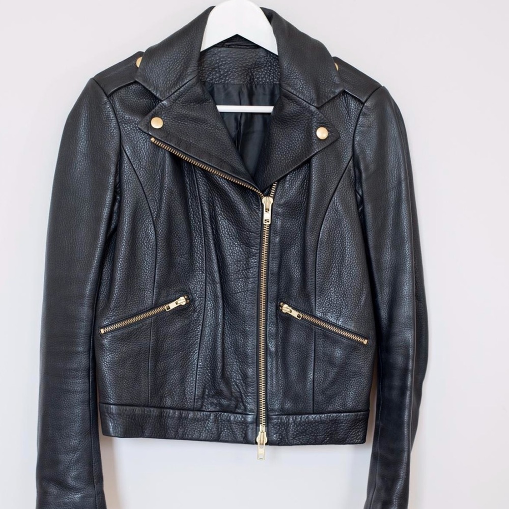 & Other Stories Black Leather Jacket